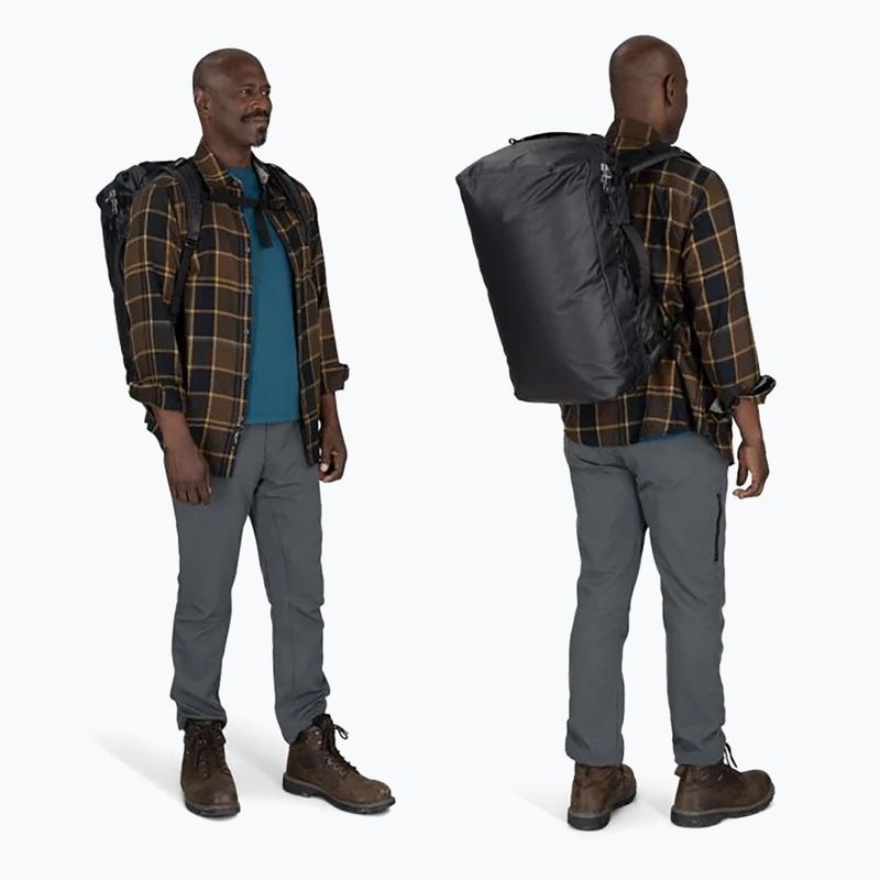 Osprey Transporter Duffel 44 l raven black пътна чанта 6