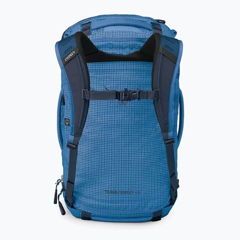Osprey Transporter Duffel 44 л синя чанта за пътуване с пламък 3