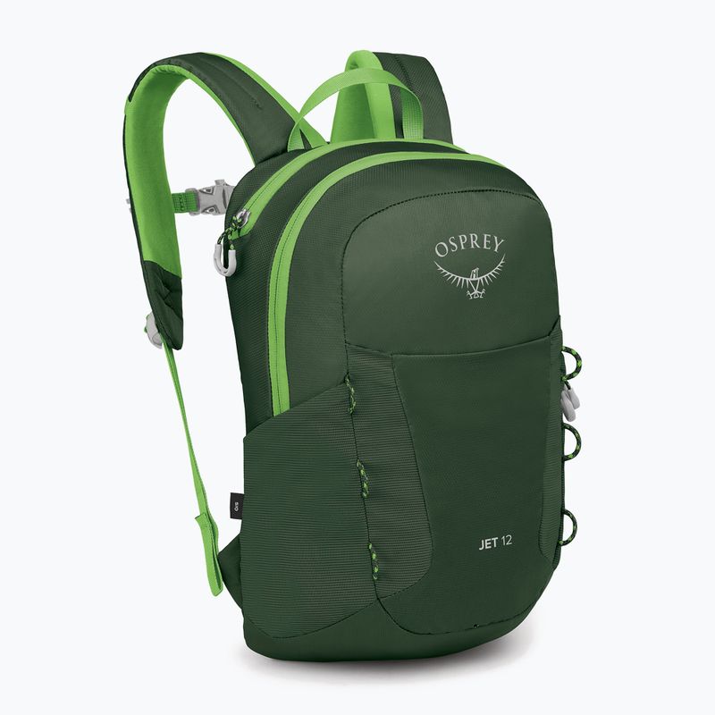 Детска туристическа раница Osprey Jet 12 l green canopy / limeline green 2