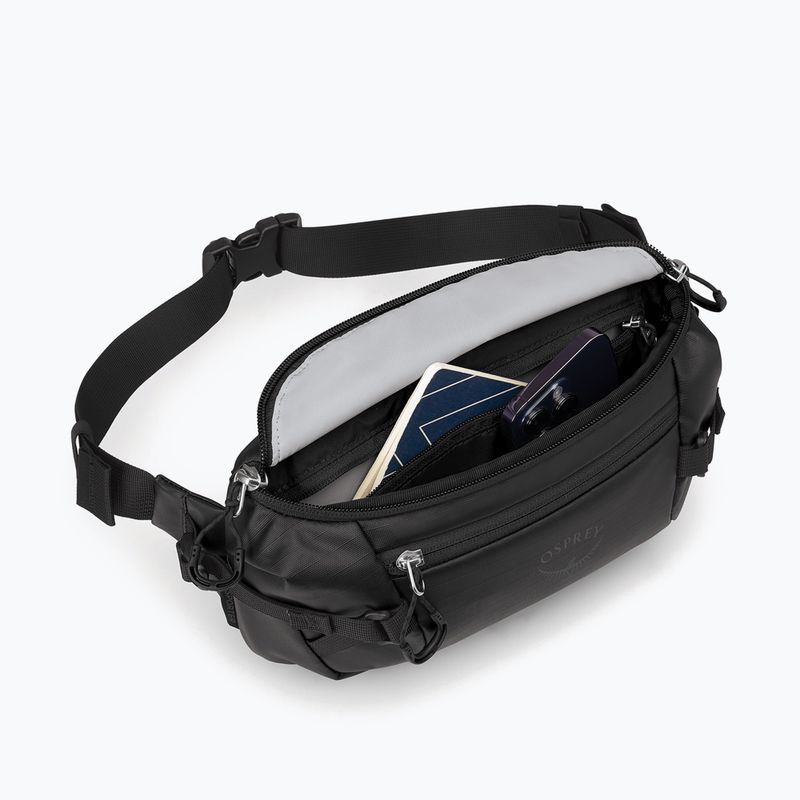 Osprey Transporter Waist Pack 3 l raven black бъбрековидна чанта 4