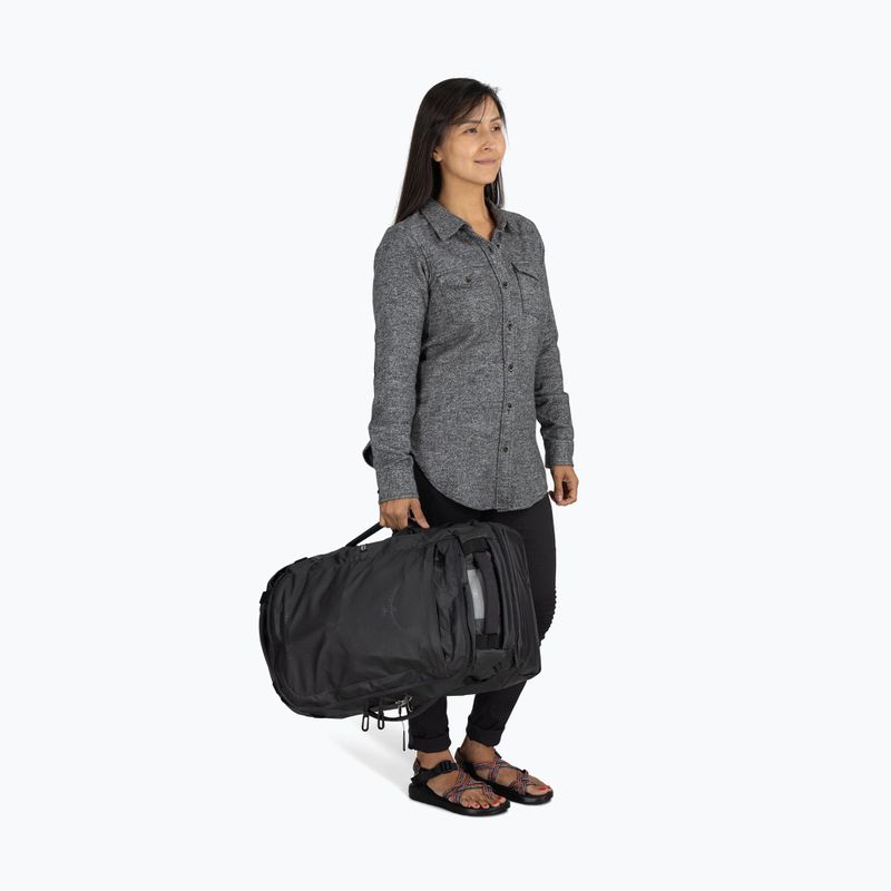 Osprey Transporter Squffel 70 l raven black пътна чанта 5