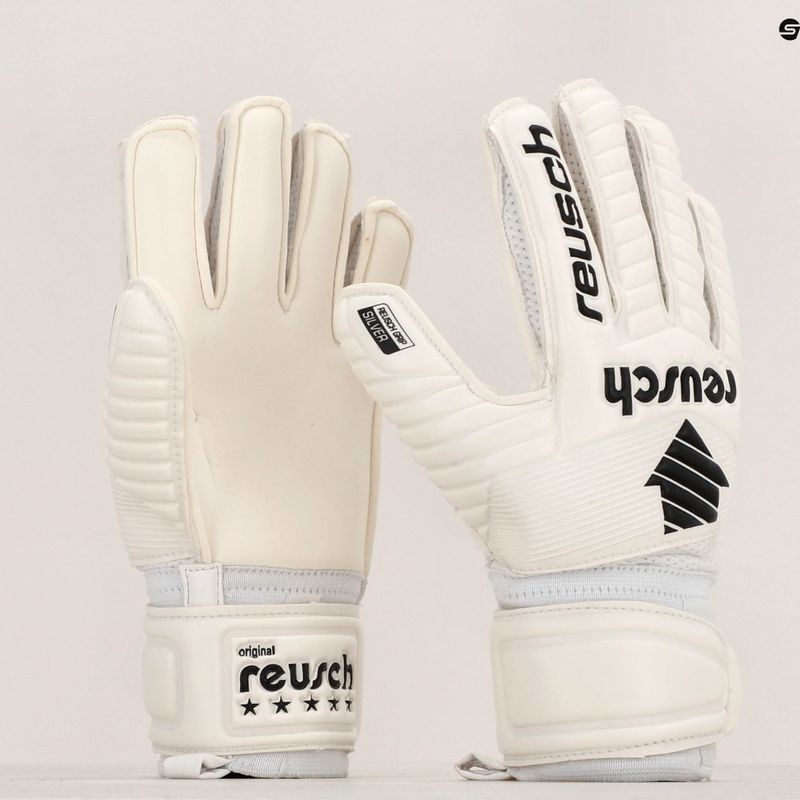 Детски вратарски ръкавици Reusch Legacy Arrow Silver Junior бели 5372204-1100 10