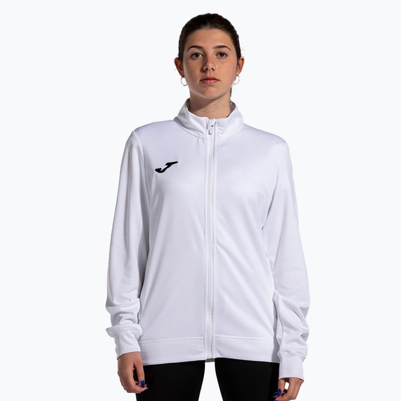 Дамски потник за бягане Joma Winner II Full Zip white