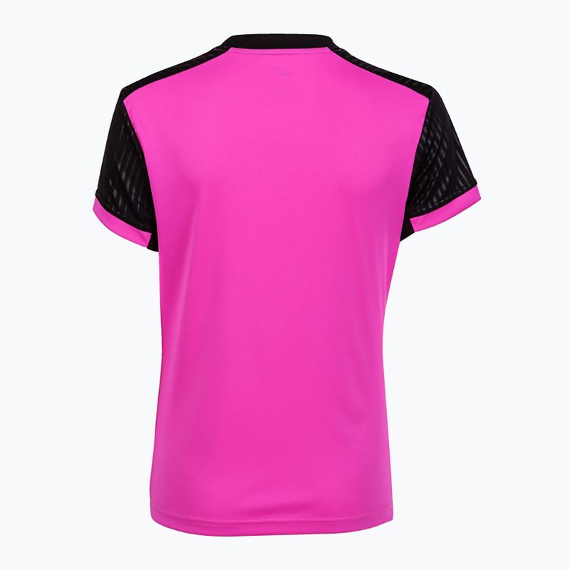Тениска Joma Montreal SS fluor pink/black 6