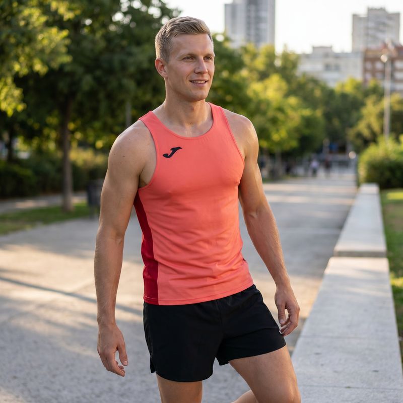 Мъжка тениска за бягане Joma R-Winner fluor orange 7