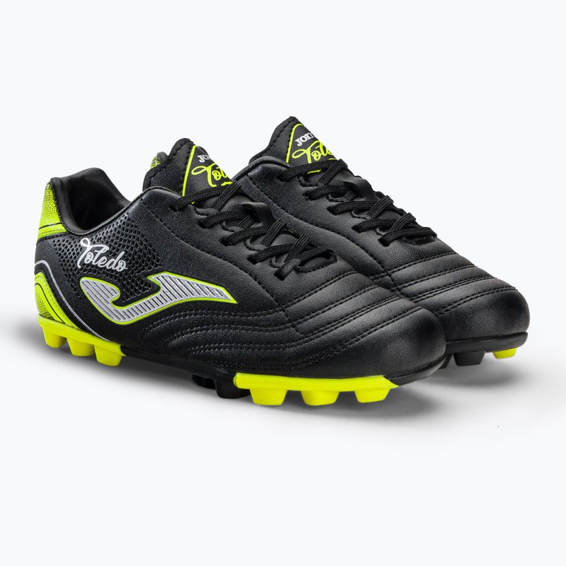 Детски футболни обувки Joma Toledo HG черни 5