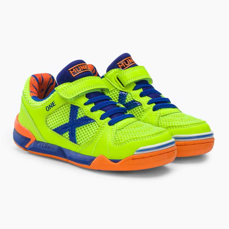 Детски футболни обувки MUNICH One Kid Vco light green 4