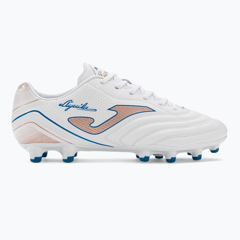 Мъжки футболни обувки Joma Aguila FG white/gold 2