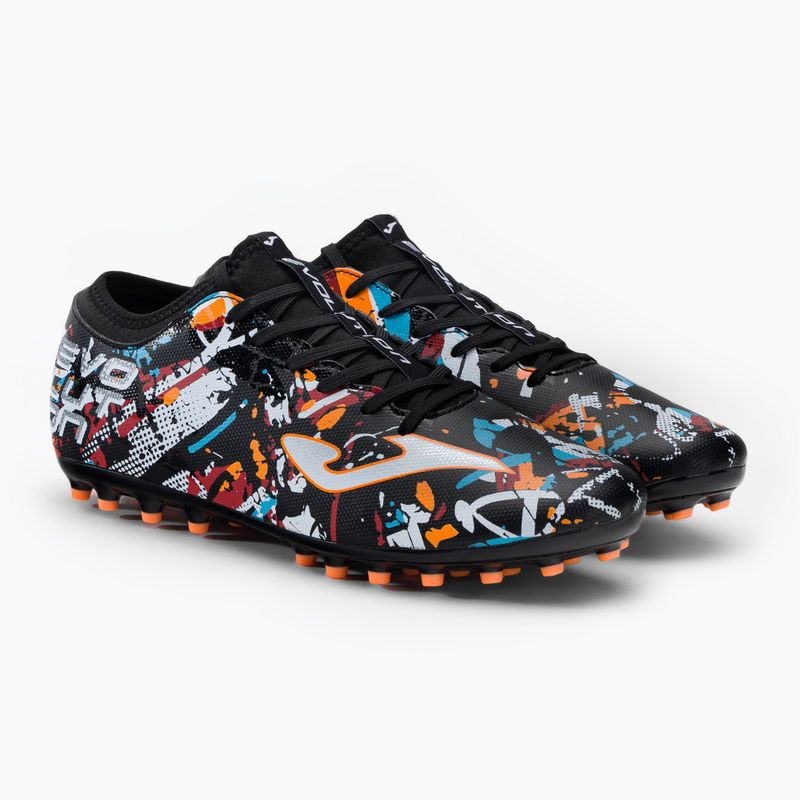 Joma Evolution AG мъжки футболни обувки черно/бяло/червено 4