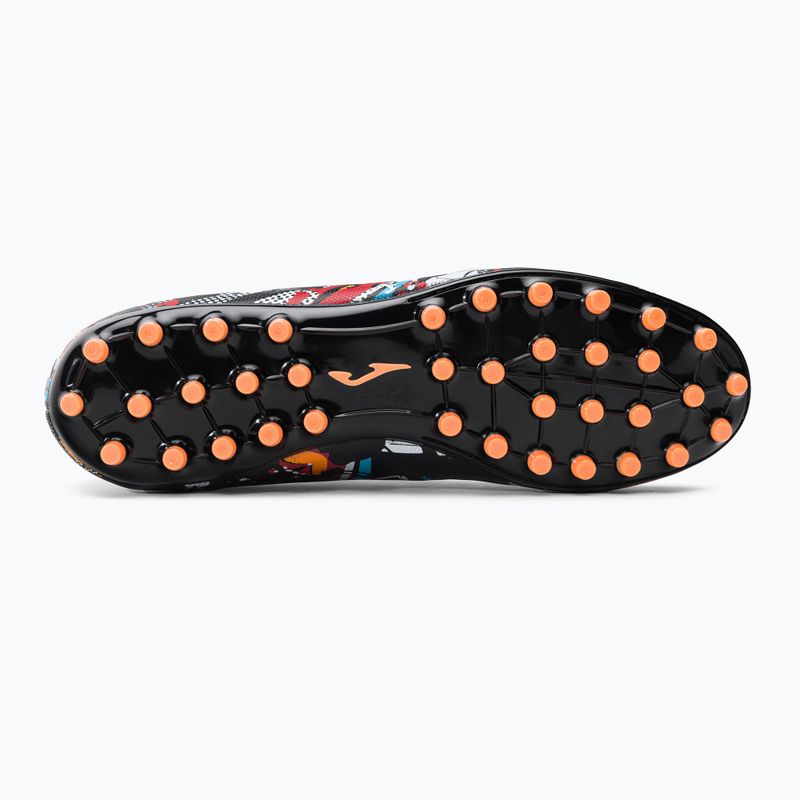 Joma Evolution AG мъжки футболни обувки черно/бяло/червено 5