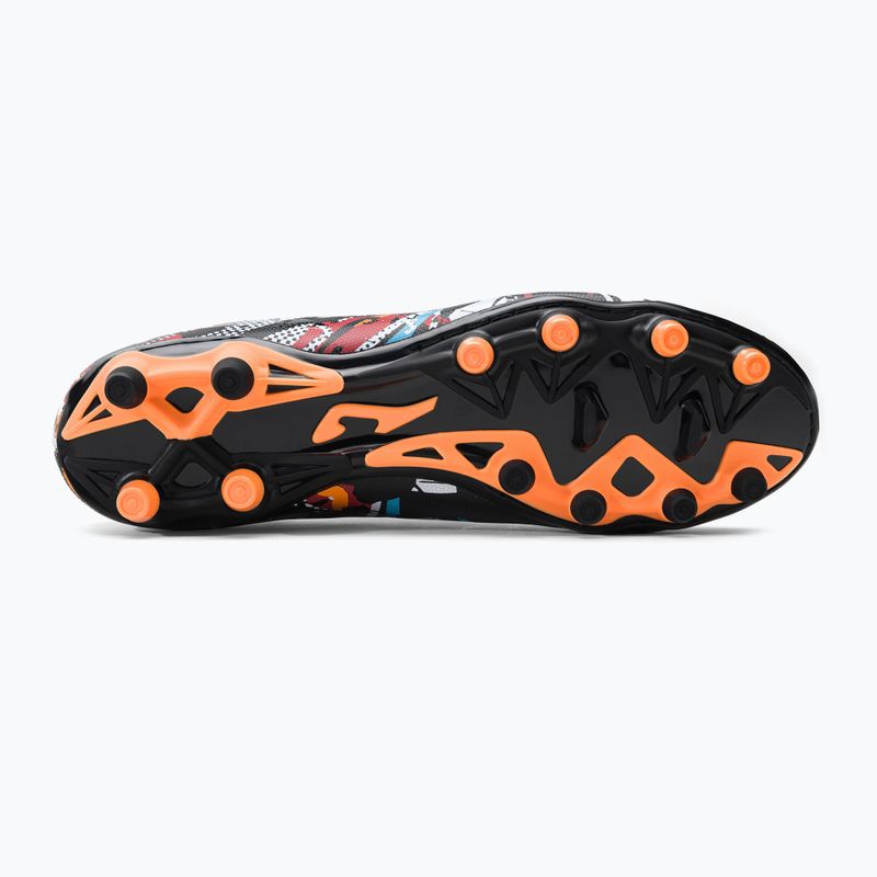 Joma Evolution FG мъжки футболни обувки черно/бяло/червено 5
