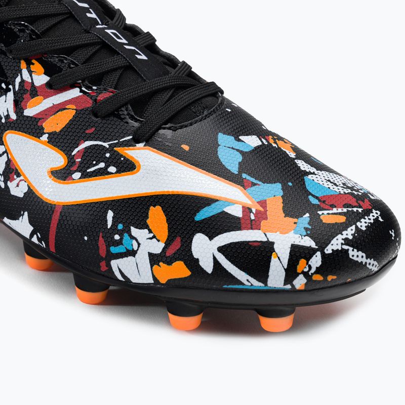 Joma Evolution FG мъжки футболни обувки черно/бяло/червено 7