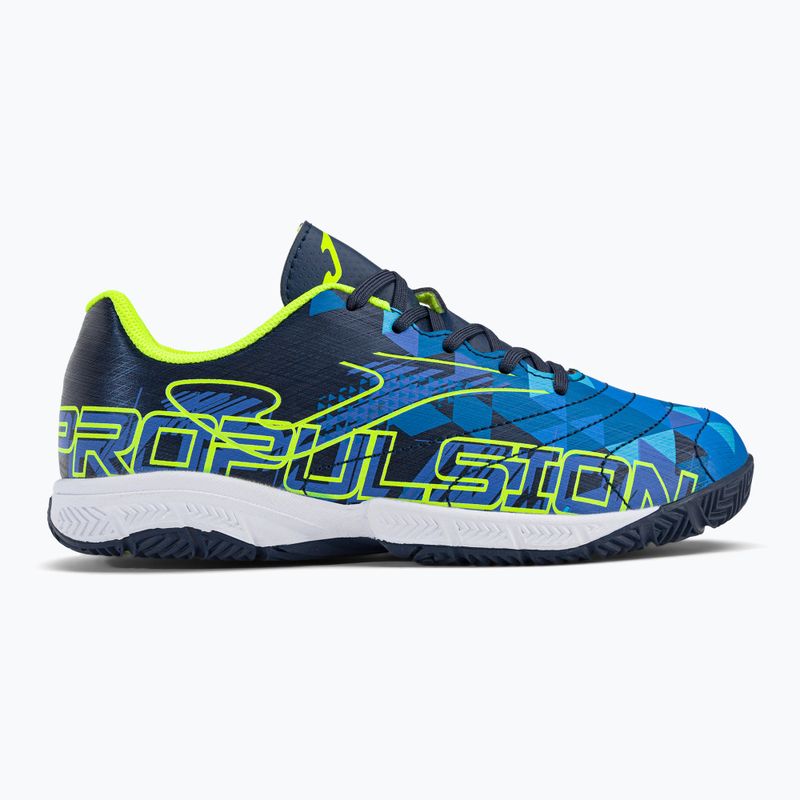 Детски футболни обувки Joma Propulsion IN в тъмносиньо/жълто 2