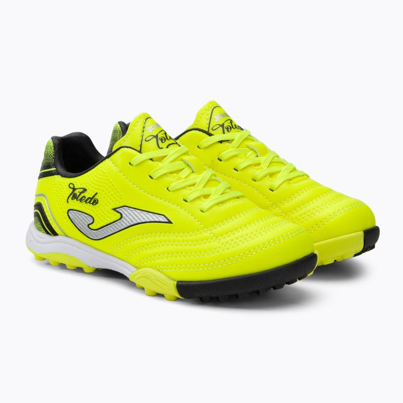 Детски футболни обувки Joma Toledo TF lemon fluor/black 4