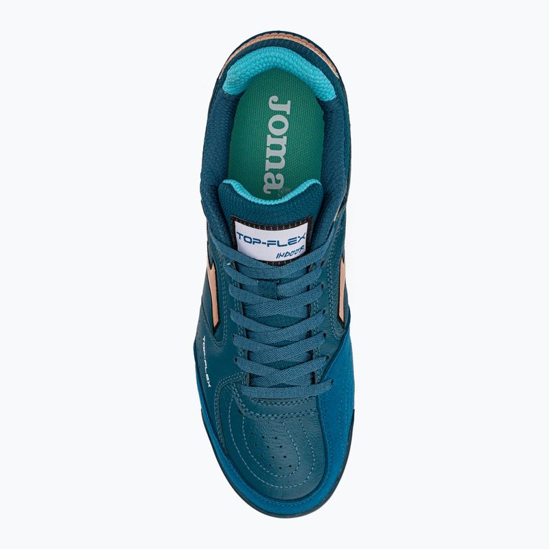 Мъжки футболни обувки Joma Top Flex IN petroleum/gold 6