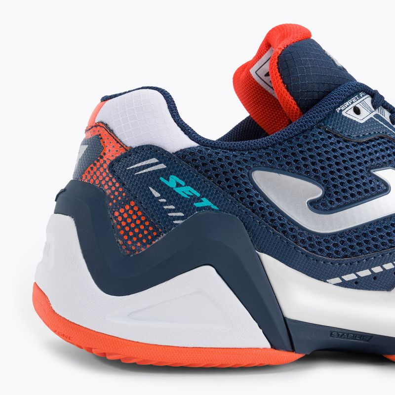 Joma T.Set Padel мъжки обувки за тенис в тъмносиньо и бяло TSETS2332P 9