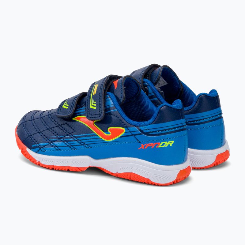 Детски футболни обувки Joma Xpander IN navy/orange fluor 3