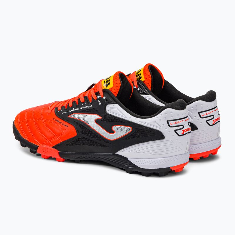 Joma Cancha TF мъжки футболни обувки оранжево/черно 3