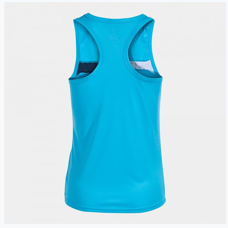 Дамски потник за тенис Joma Court Sleeveless fluor turquoise/navy 2