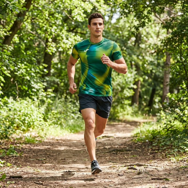 Мъжка тениска за бягане Joma R-Trail Nature green 9