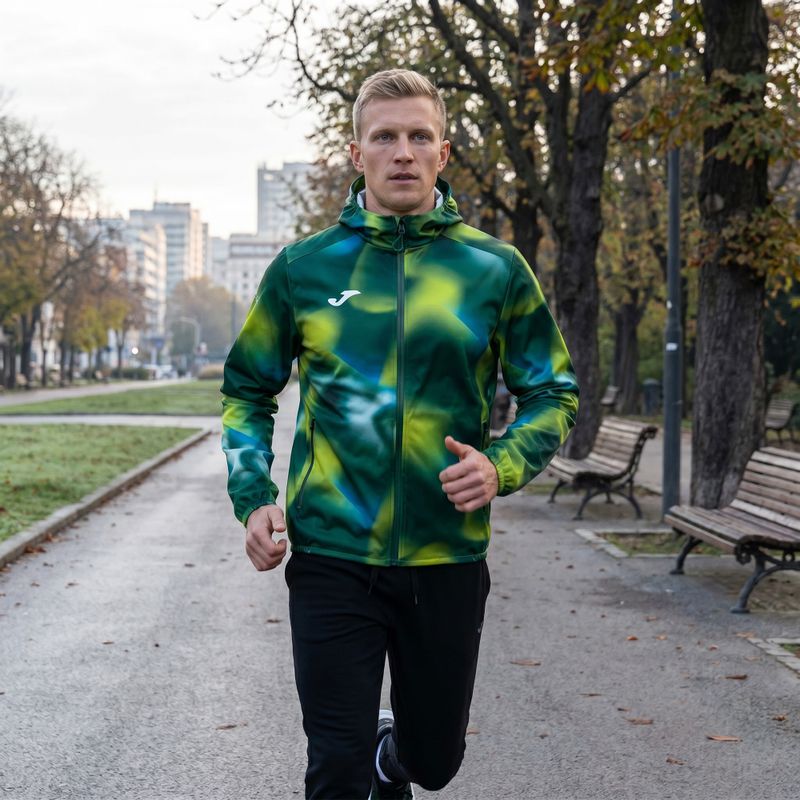 Мъжко яке за бягане Joma R-Trail Nature Raincoat green 103218 12