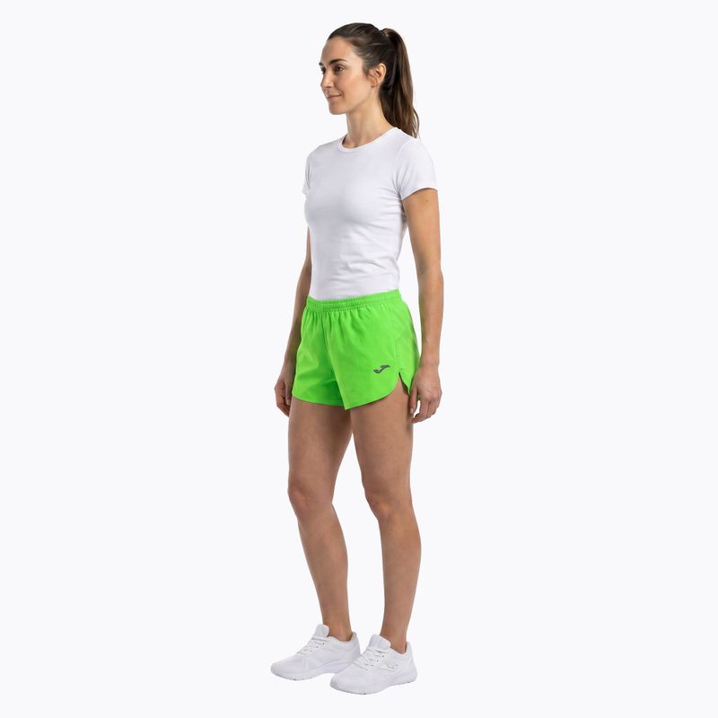Къси панталони за бягане Joma Olimpia fluor green 3
