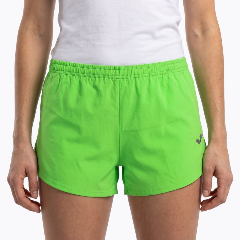 Къси панталони за бягане Joma Olimpia fluor green 4