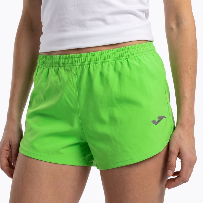 Къси панталони за бягане Joma Olimpia fluor green 5