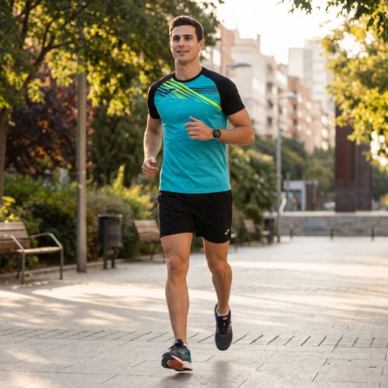 Мъжка тениска за бягане Joma Elite X turquoise 103101.011 7