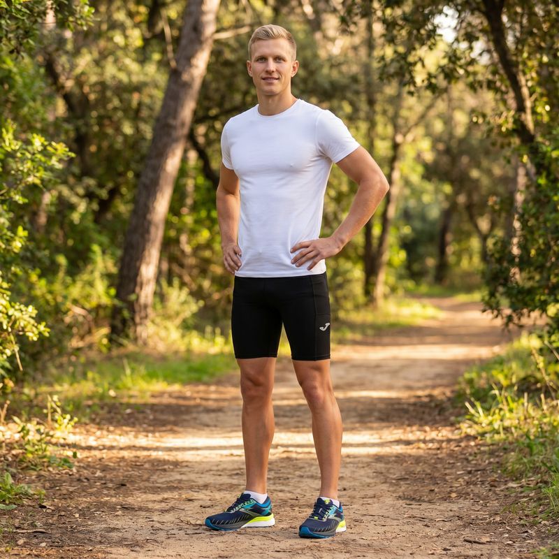 Мъжки къси чорапогащи за бягане Joma Elite X Short Tights black 700038.100 13