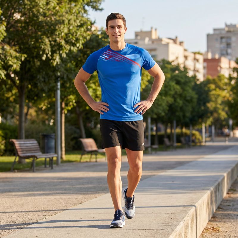 Мъжка тениска за бягане Joma Elite X blue 103101.700 9