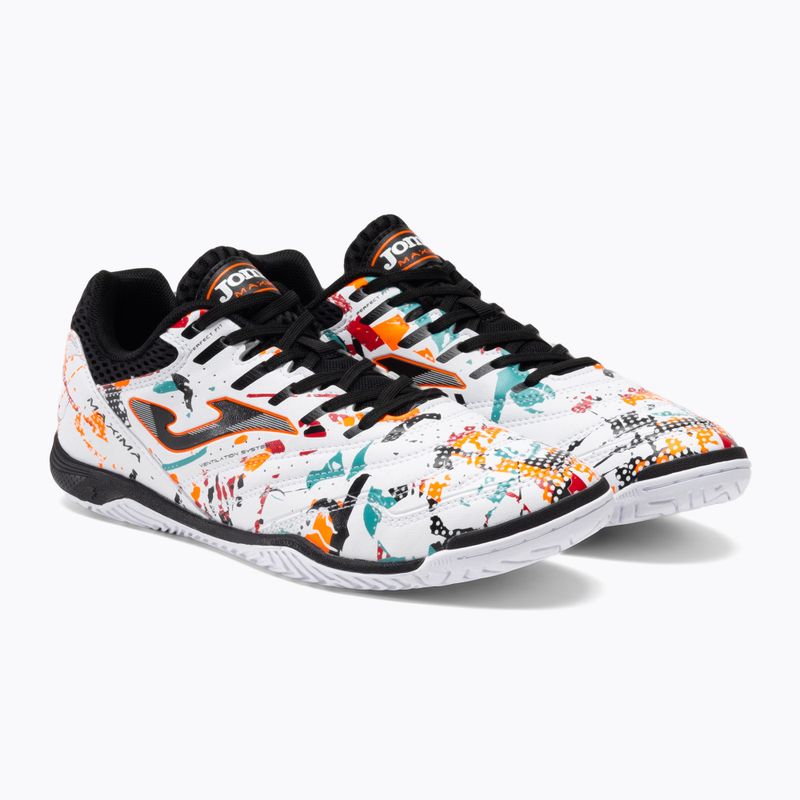 Мъжки футболни обувки Joma Maxima IN white/orange/red 5