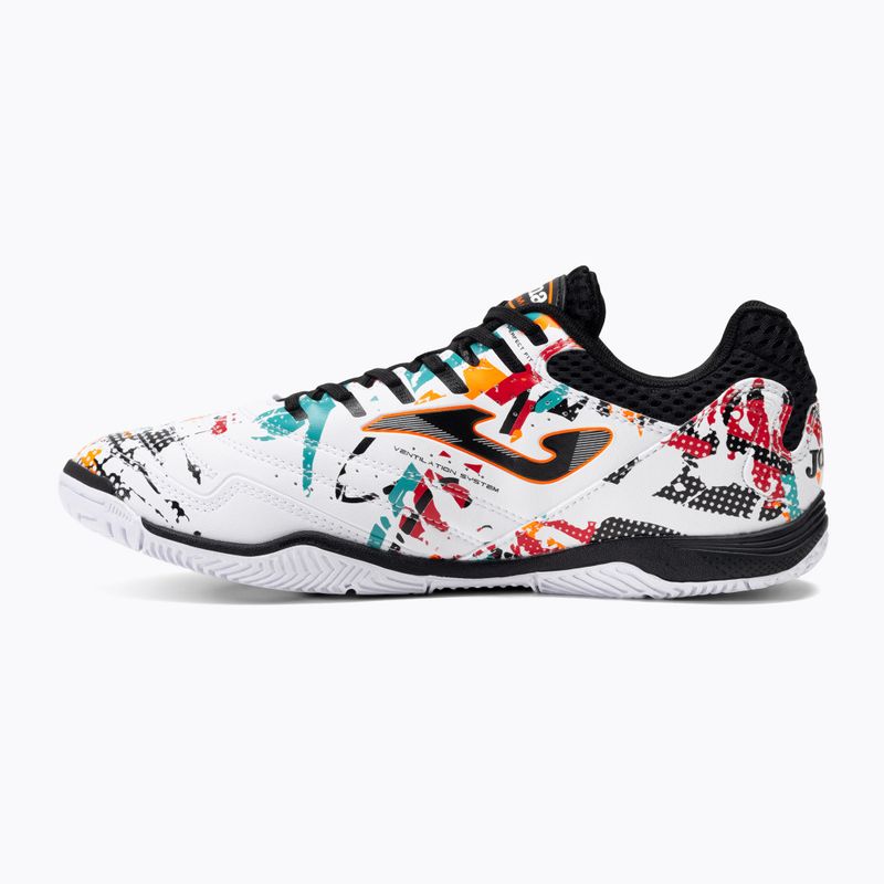 Мъжки футболни обувки Joma Maxima IN white/orange/red 3