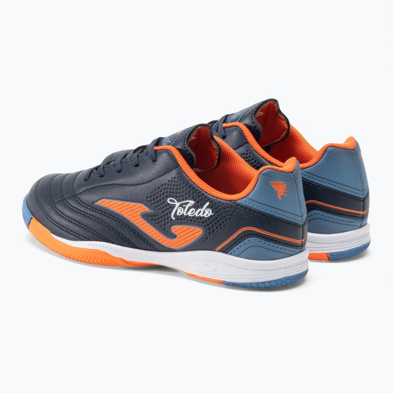 Детски футболни обувки Joma Toledo Jr IN navy/orange 3