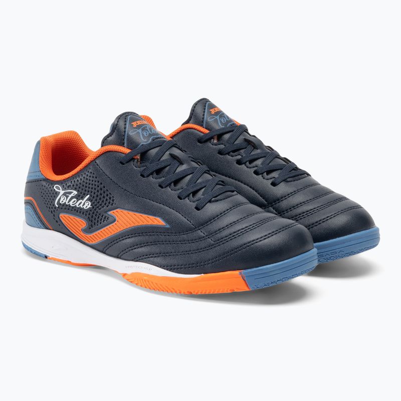 Детски футболни обувки Joma Toledo Jr IN navy/orange 4