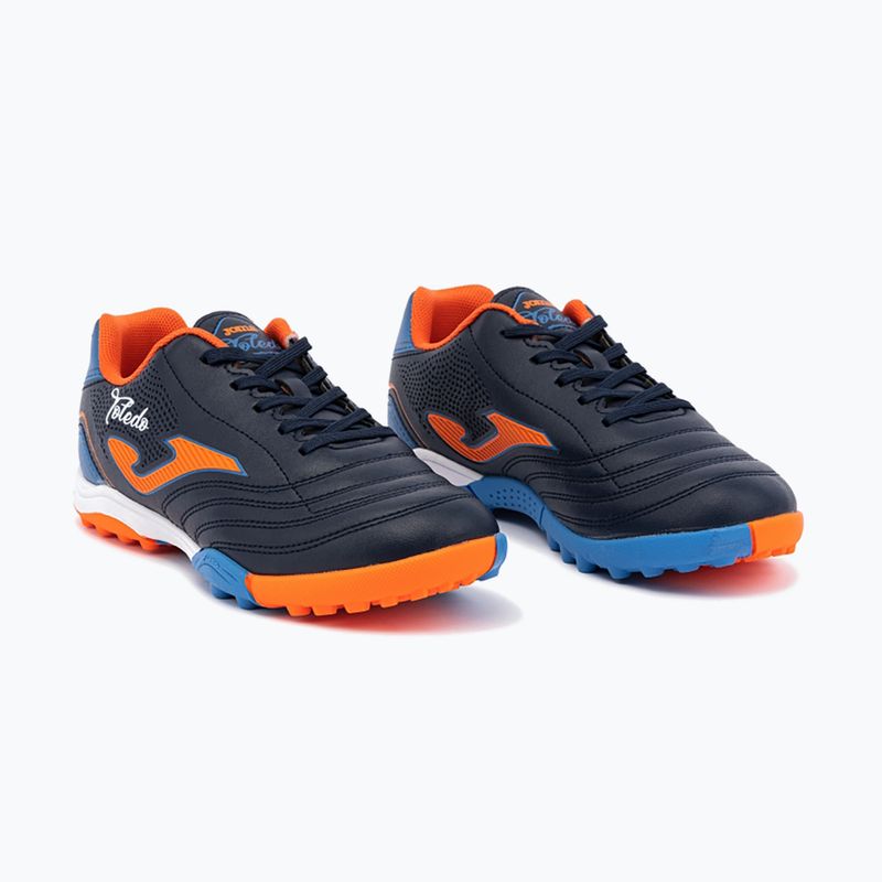 Детски футболни обувки Joma Toledo Jr TF navy/orange 12