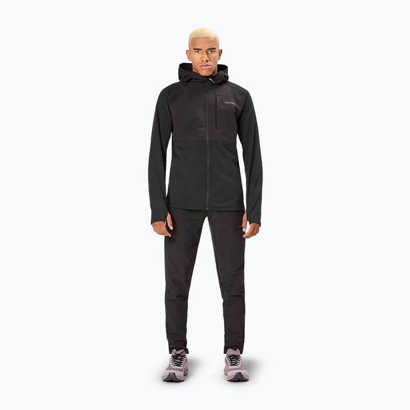 Мъжко яке за бягане NNormal Active Warm svart/black 2
