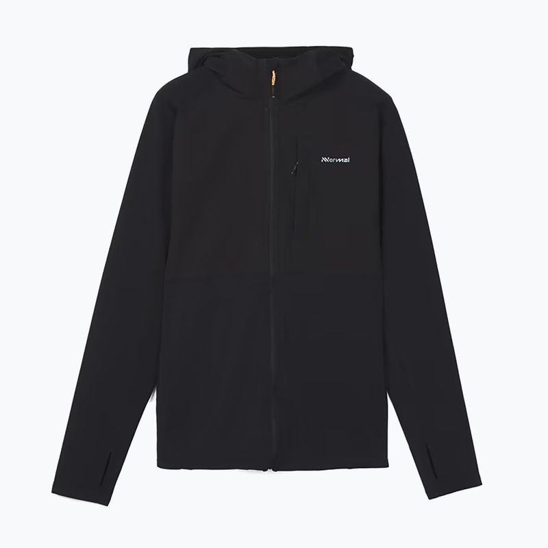 Мъжко яке за бягане NNormal Active Warm svart/black 4