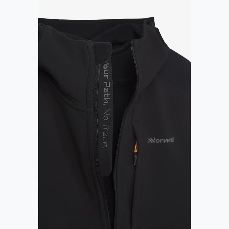 Мъжко яке за бягане NNormal Active Warm svart/black 5