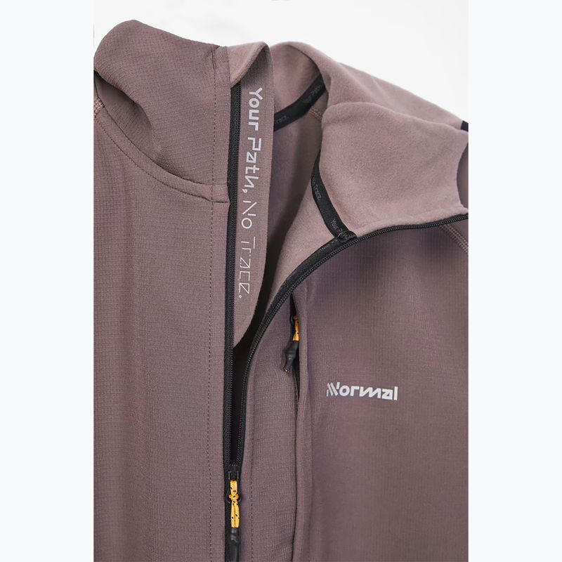 Мъжко яке за бягане NNormal Active Warm albergini/purple 5