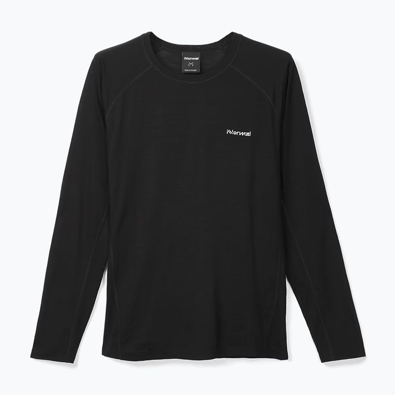 NNormal Merino за бягане с дълъг ръкав черно 5