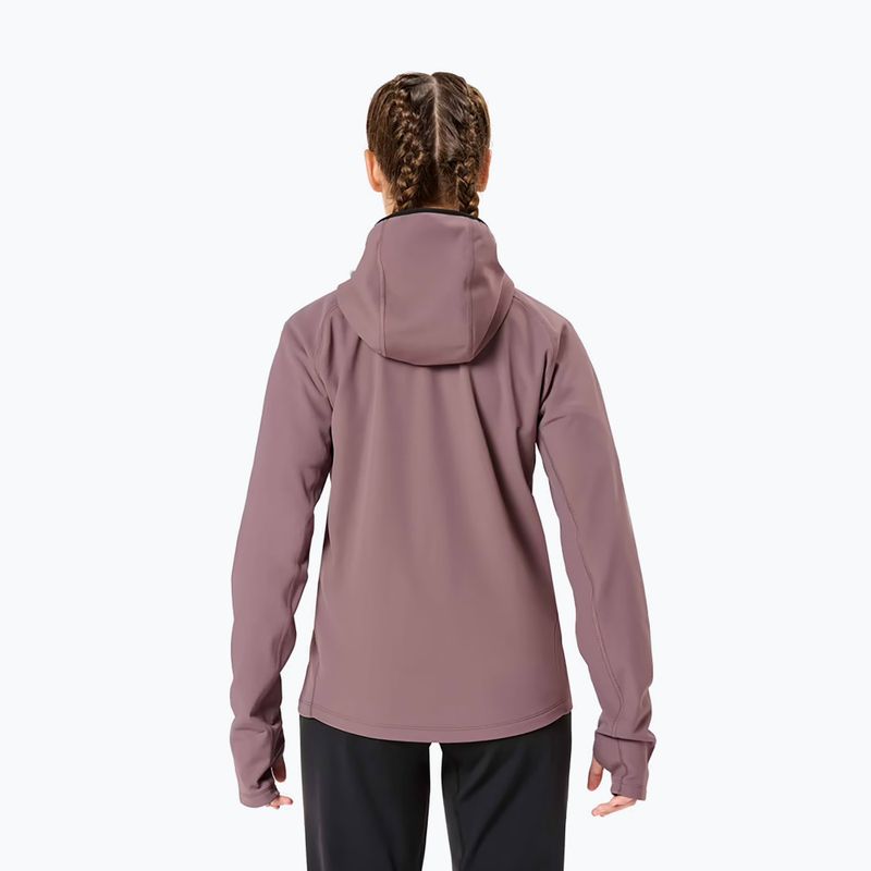 Дамско яке за бягане NNormal Active Warm albergini/purple 3