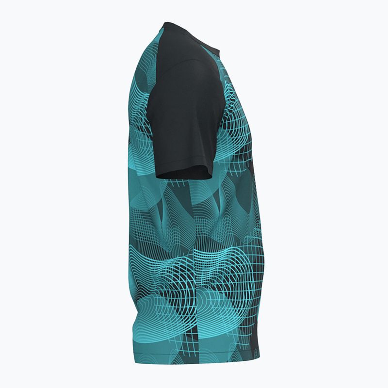 Мъжка тениска за тенис Joma Challenge black/turquoise 5