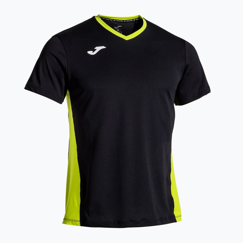 Мъжка тениска за тенис Joma Court black/green 2