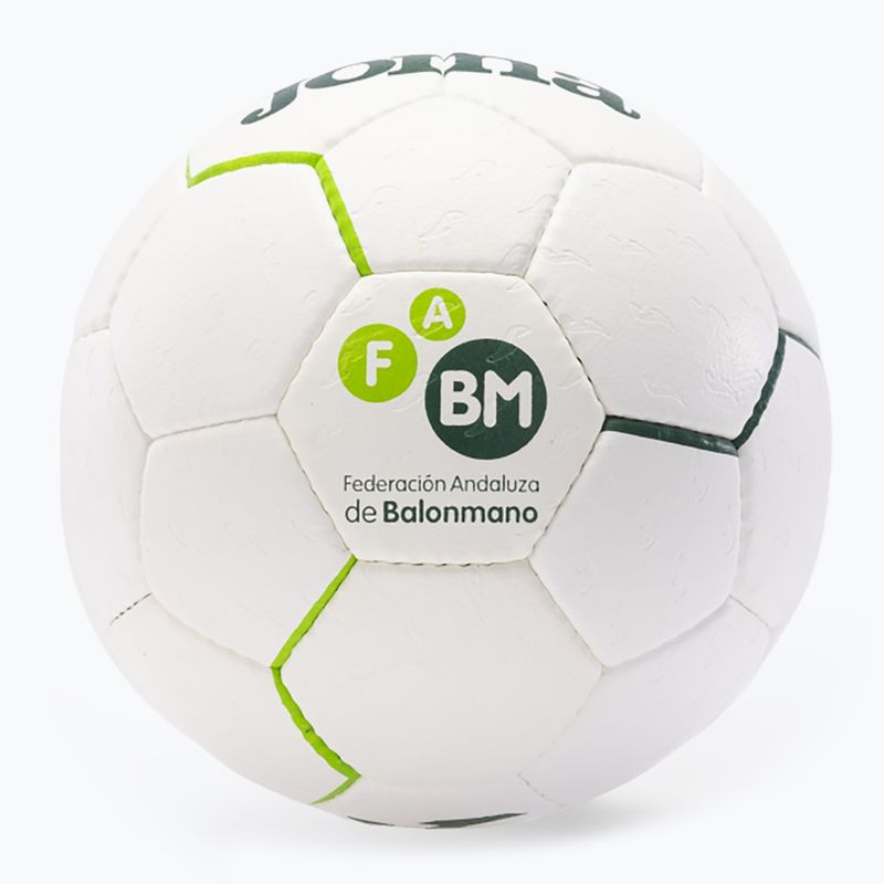 Хандбална топка Joma Fed Balonmano Andaluza white/green размер 2 3