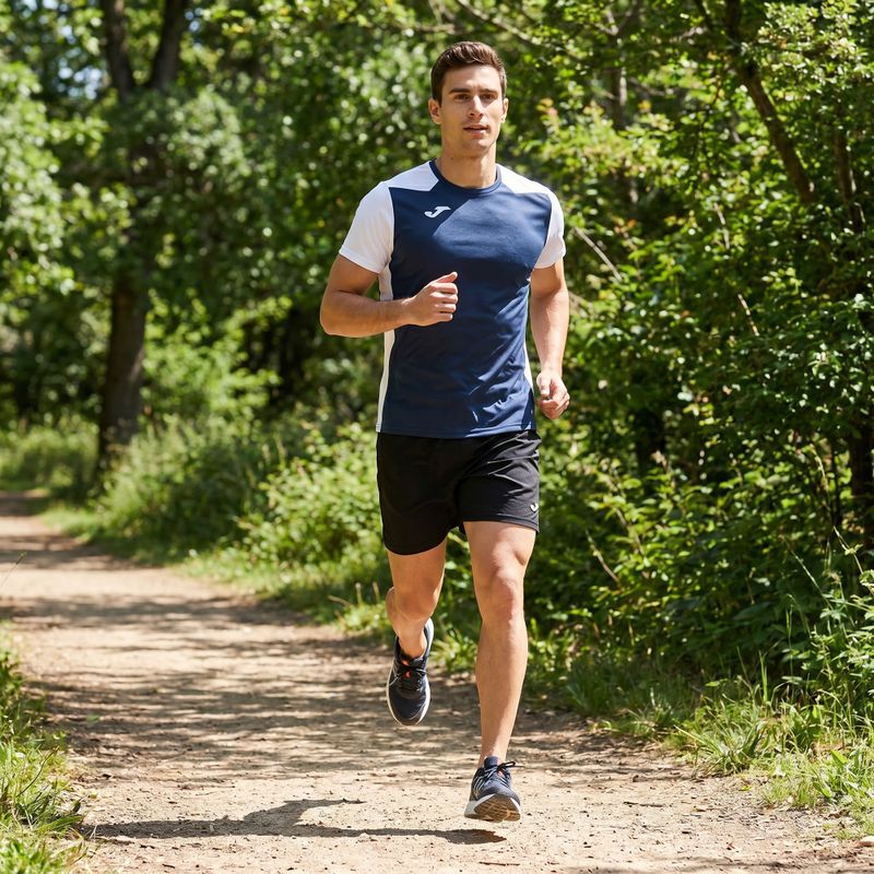 Мъжка тениска за бягане Joma Record II navy/white 6