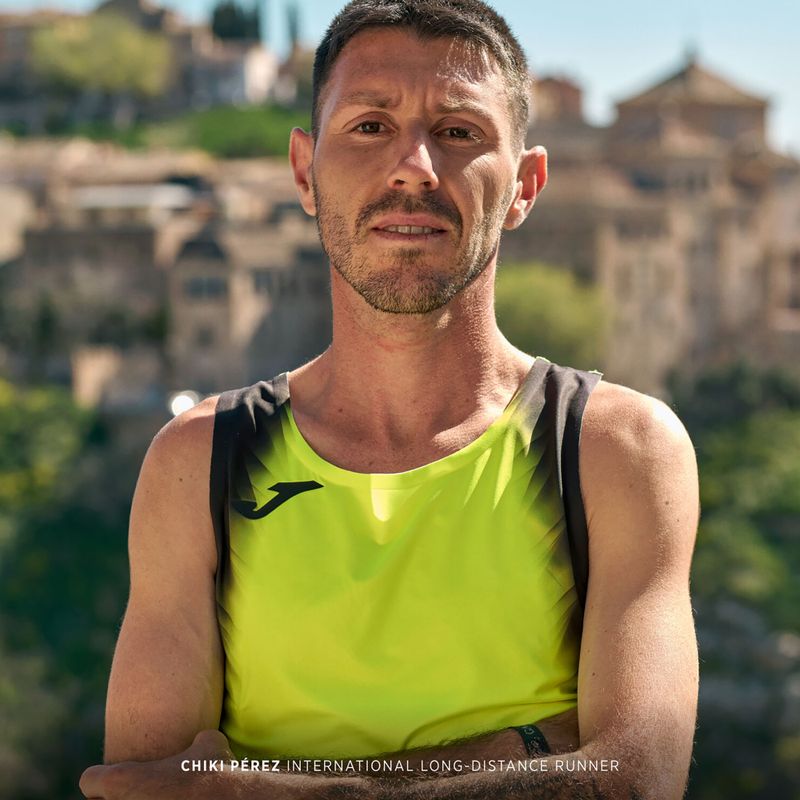 Мъжка тениска за бягане Joma Elite XI fluor жълто/черно 6