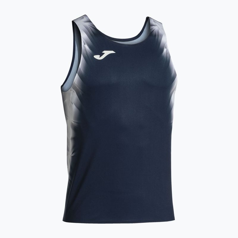 Мъжка тениска за бягане Joma Elite XI в тъмносиньо/бяло 2