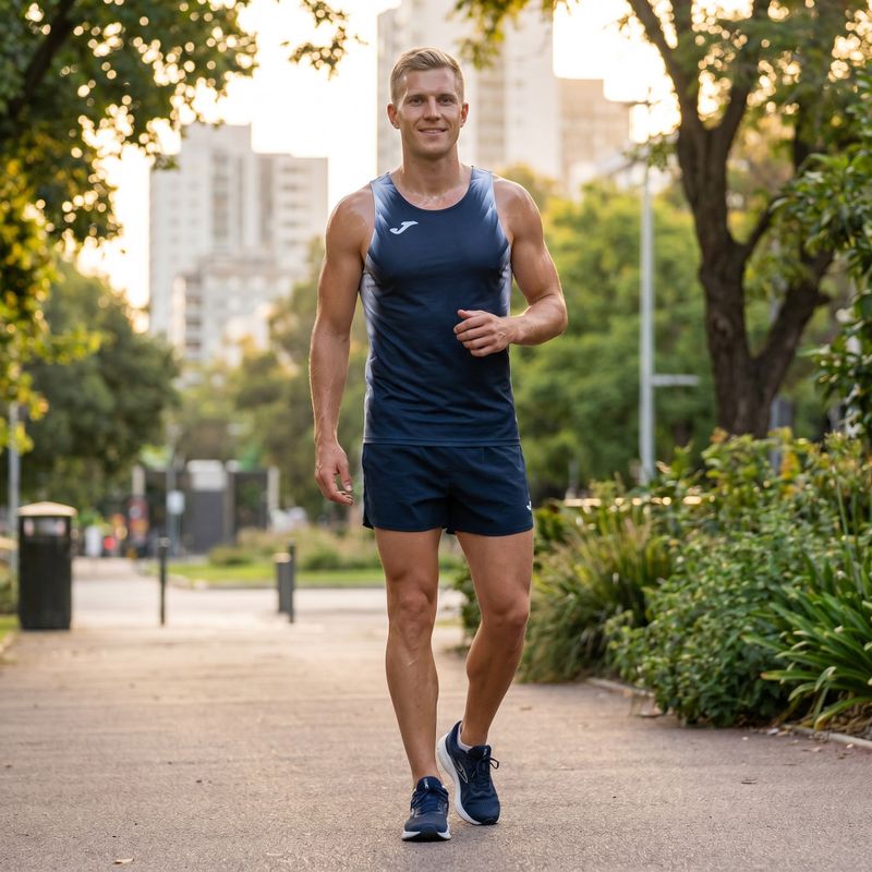 Мъжка тениска за бягане Joma Elite XI navy/white 8