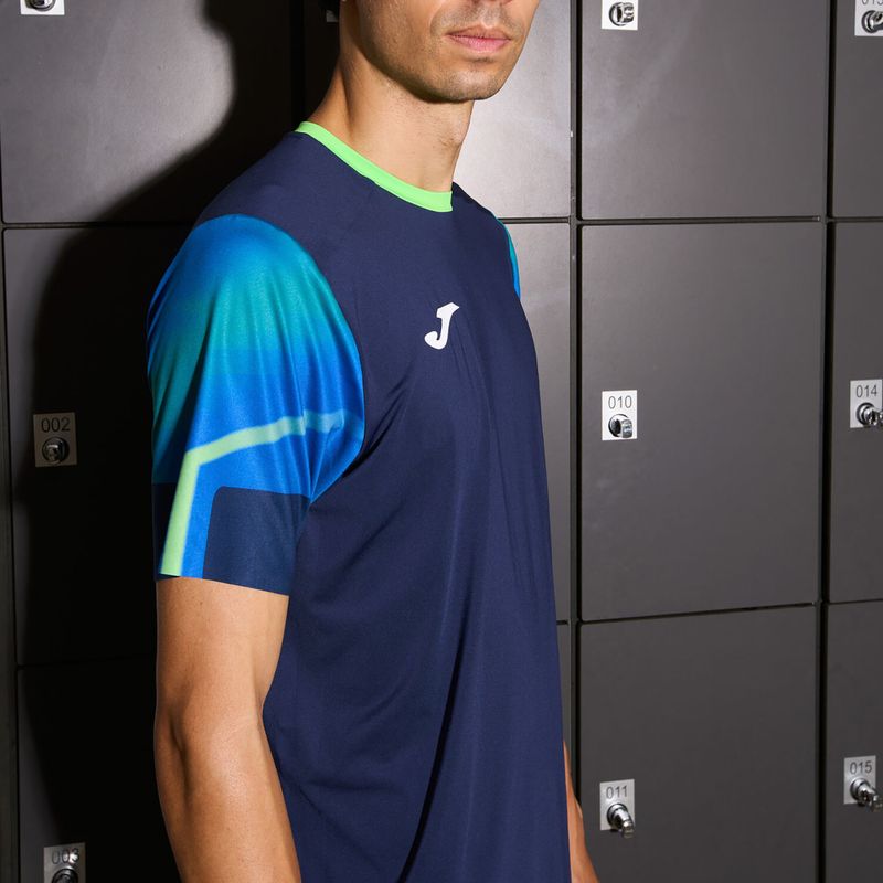 Мъжка тениска за бягане Joma Elite XI navy/fluor green 5